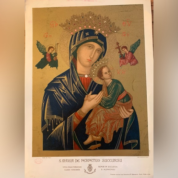Other - Vintage “Our Lady of Perpetual Help” Print